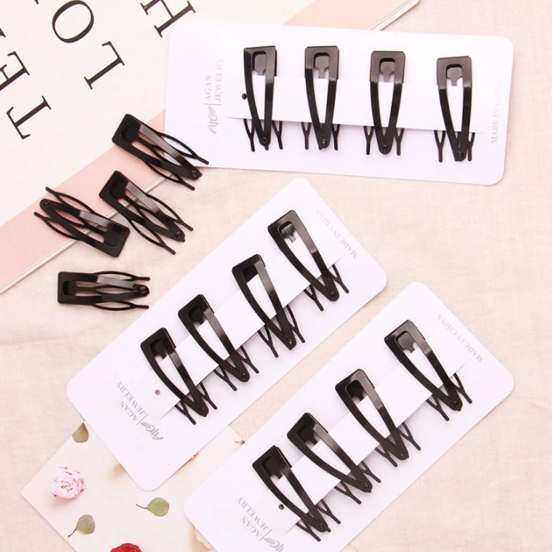 10 Pack Women Hair Cutting Double Grip Hair Clips Metal Snap Hair Clips Hair Barrettes for Hair Making Salon Supplies