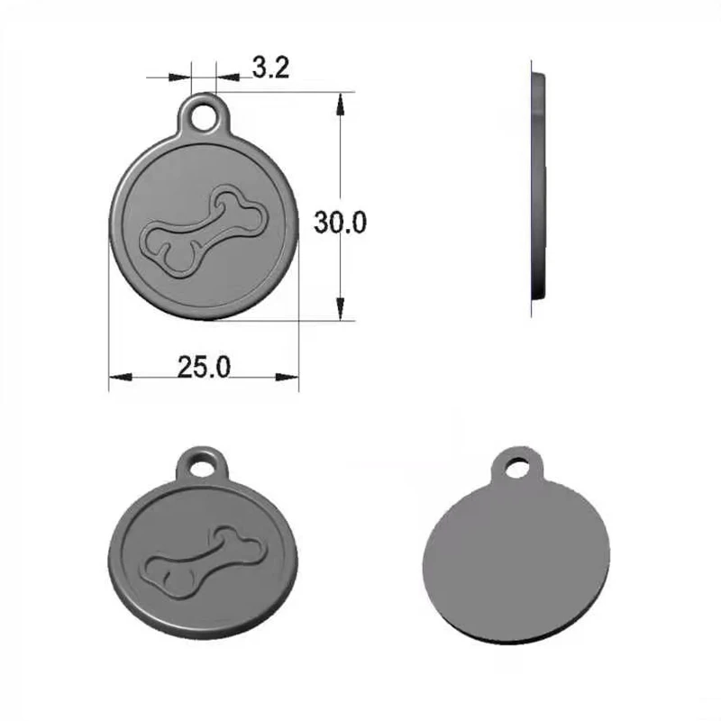 Personalized Dog Tags Engraved Cat Puppy Pet ID Name Collar Tag Pendant Pet Accessories Bone/dog accessories dog tag