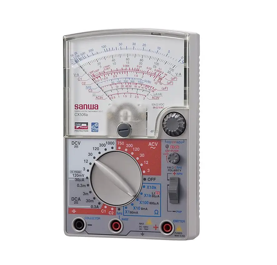 SANWA CX506A Multimeters Capacitance measurement function with built-in transistor oscillator