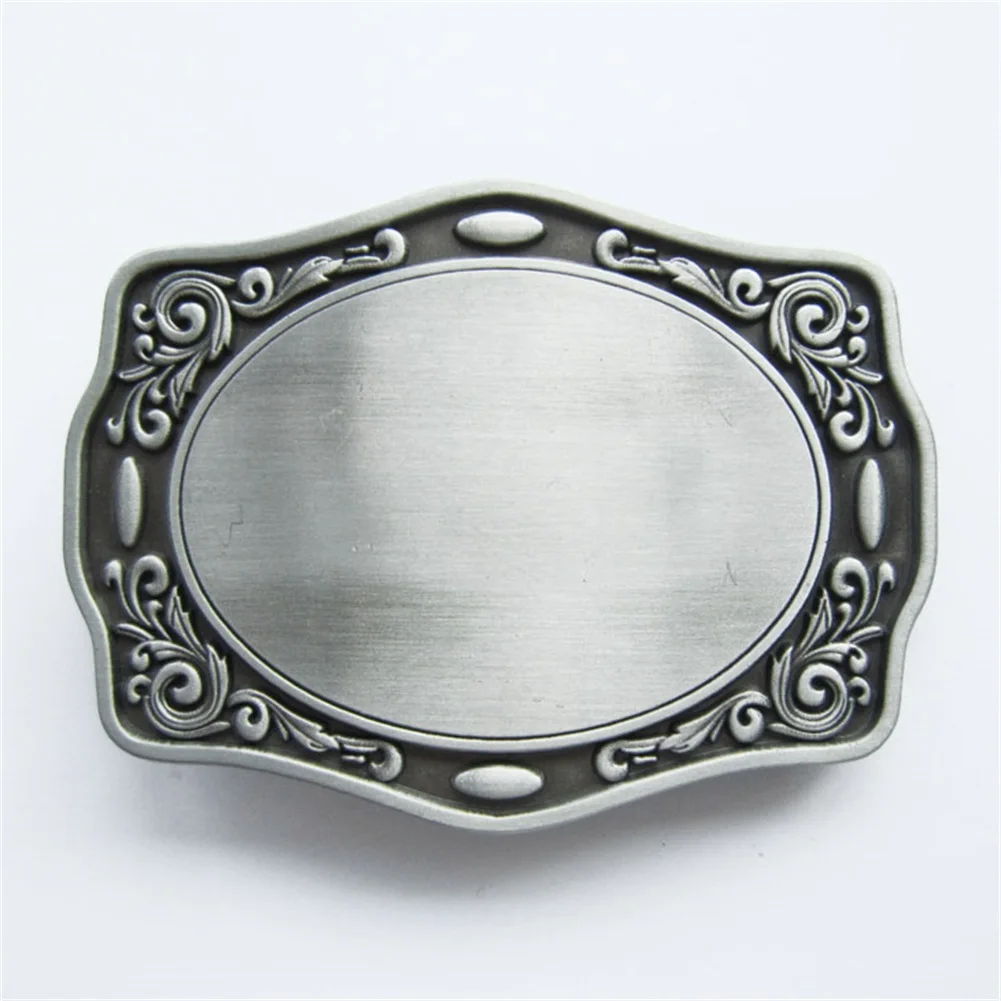 Retail Western Flowers Trims Blank Belt Buckle BUCKLE-T091 In Stock Free Shipping