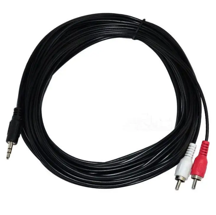 3.5 مللي متر الذكور إلى 2RCA كابل موصل ذكر 1.5m