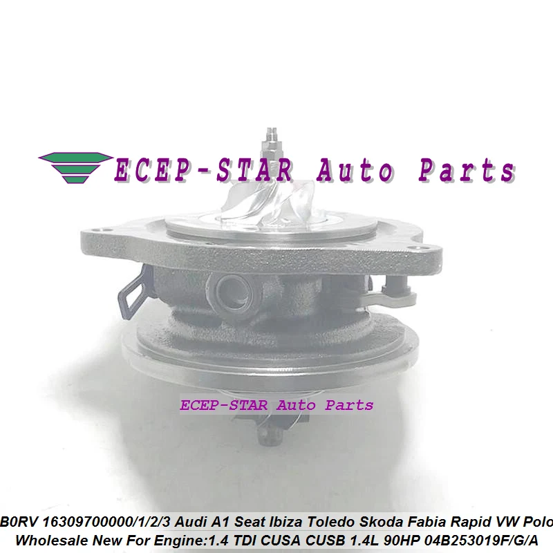 Turbo CHRA Cartridge Core B0RV 16309700000 16309880000 04B253019F 04B253019A For Audi A1 for VW Polo 1.4 TDI CUSA CUSB 1.4L 90HP