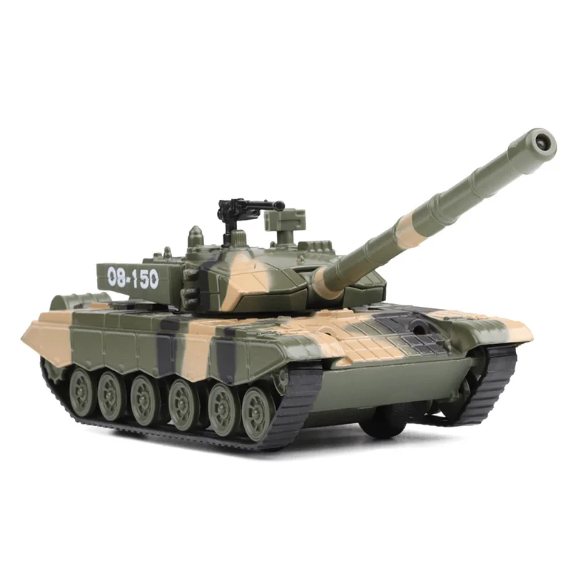 Sale 1:50 T99 main battle armored tank alloy model,simulation die-cast sound and light pull back military toy,free shipping