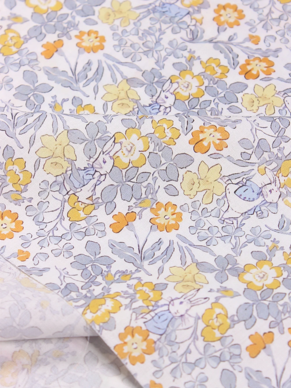 80g/yard Thin Cotton Fabric For Sewing Dress Floral Print Fabrics For Patchwork Children Clothes Needlework Tissu By The Yard