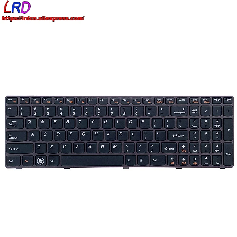 New Original US English Keyboard for Lenovo B570 B570e B575 B575e B580 B590 Z570 Z575 V570 V570C V575 V580 Laptop 25200988