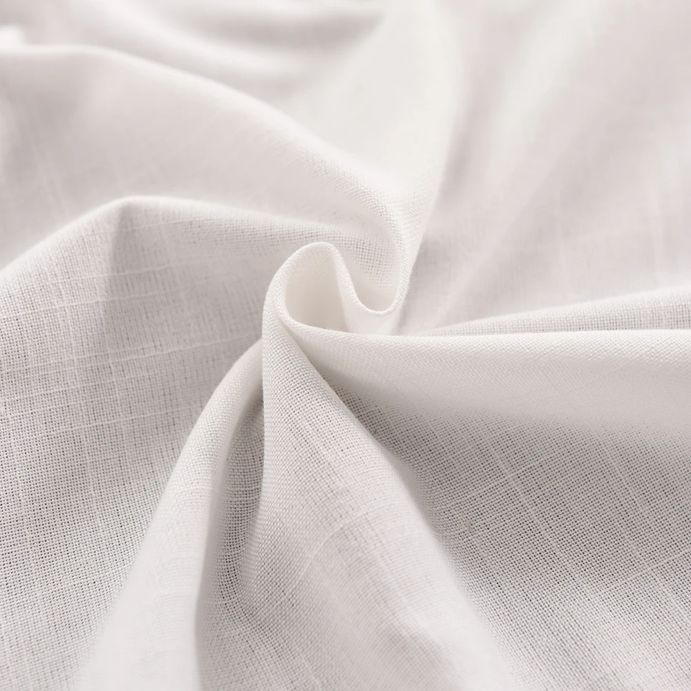 12 Stück Tischservietten für Hochzeit, Party, Abendessen, weiße Stoffservietten für Restaurant und Zuhause, Baumwoll-Leinen-Taschentücher in 4 Größen – Detail 8