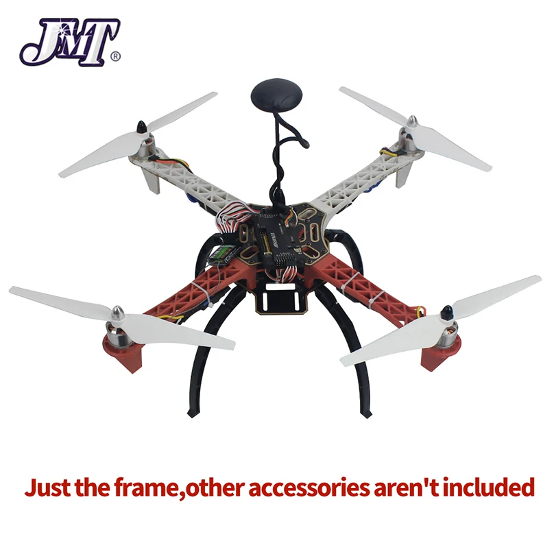 DIY F450 Drone Frame Kit 4-Axle Airframe 450mm Quadcopter Frame Kit with Landing Skid Gear for DIY RC Drone Accessories