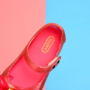 ميني ميليسا القوس جيلي أحذية الرضع PVC الصنادل الشاطئ أحذية الأميرة للأطفال أزياء طفلة الصيف أفضل 10 صندل أطفال ميليسا - رقم 5
