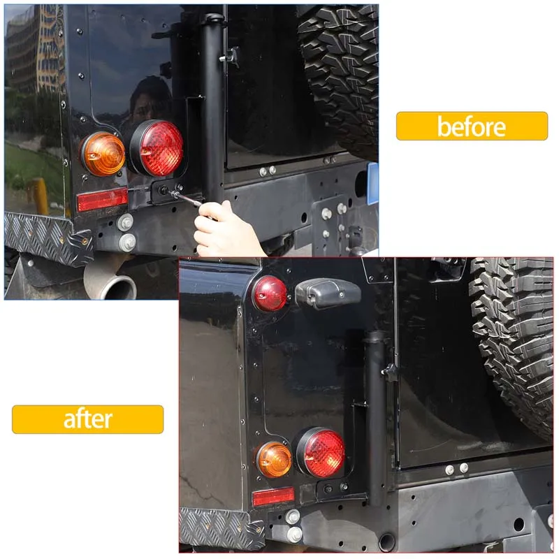 

1 шт. алюминиевый сплав для Land Rover Defender 90 110 2004-2019, багажник автомобиля, флагшток, антенна, базовый монтажный кронштейн, аксессуары