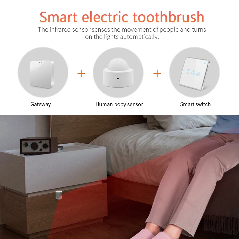 Tuya ZigBee Mini Smart Pir Bewegungs melder Smart Home Human Sensor Home Sicherheits alarm kompatibel mit Smart Lifestyle Gateway