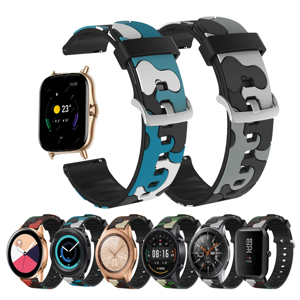 Silicone Wrist Band for Huami Amazfit GTS GTR 42mm Bracelet 20mm Strap for Amazfit Bip BIT Youth /GTS 2 Wearable Watch Band