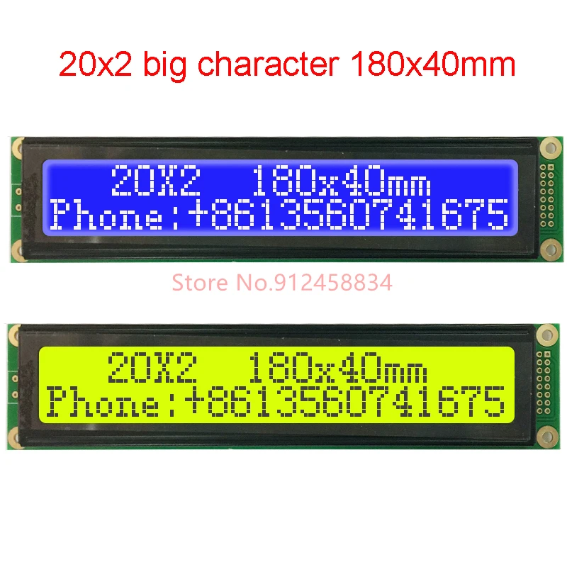 20x2 2002 big large size 180x40mm Lcd Module Display