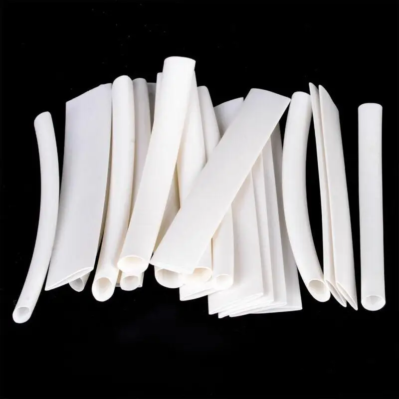 20 pz/set bianco 4 dimensioni assortite 3/4:1 Kit di tubi termorestringenti in scatola ritardanti di fiamma