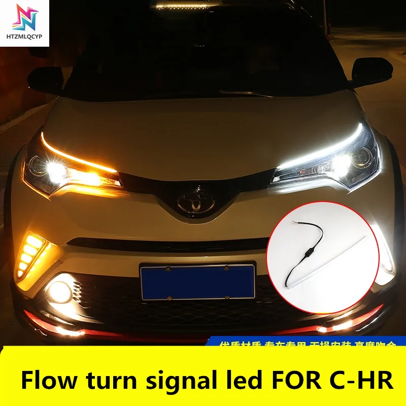 

Дневные ходовые огни, светодиод для TOYOTA CH-R, светодиодные ленты, указатели поворота, направляющие, модификация лампы CHR