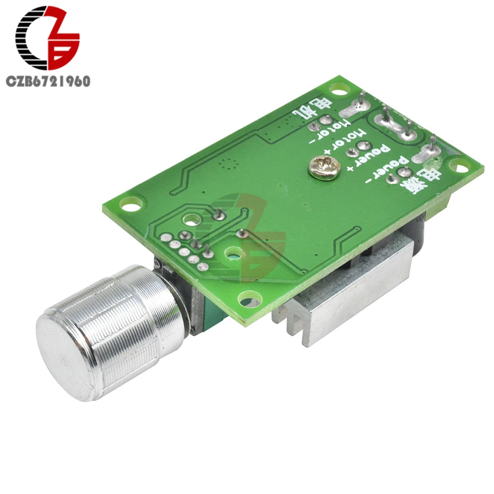 10A 12V-30V Voltage Regulator PWM DC Motor Speed Controller 12V 24V Adjustable Speed Regulator Dimmer Control Switch for Fan