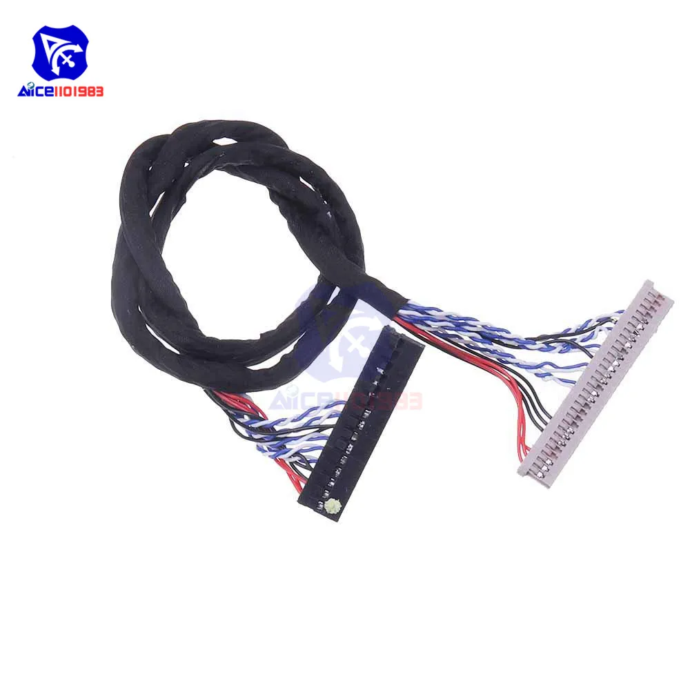 diymore DF14D8 20P 20Pin 1CH 8-bit Driver Cable LVDS 25 CM 7-15 inch LCD Common Screen Line for Arduino V29 V59 Power Module