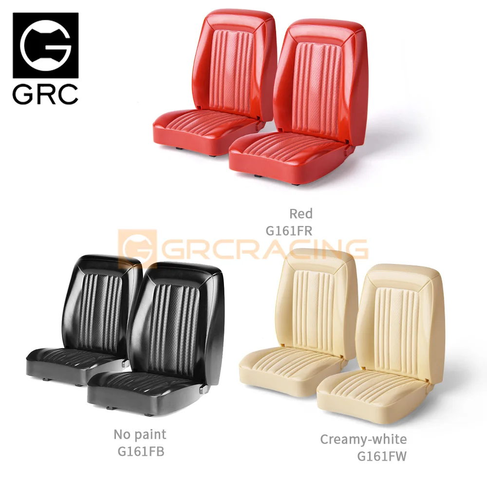 GRC 1/10 Scale 1979 Old-fashion Seats for 1/10 RC Crawler TRX4 Bronco Blazer Scx10III RC4WD Upgrade Option Parts #G161FB/R/W