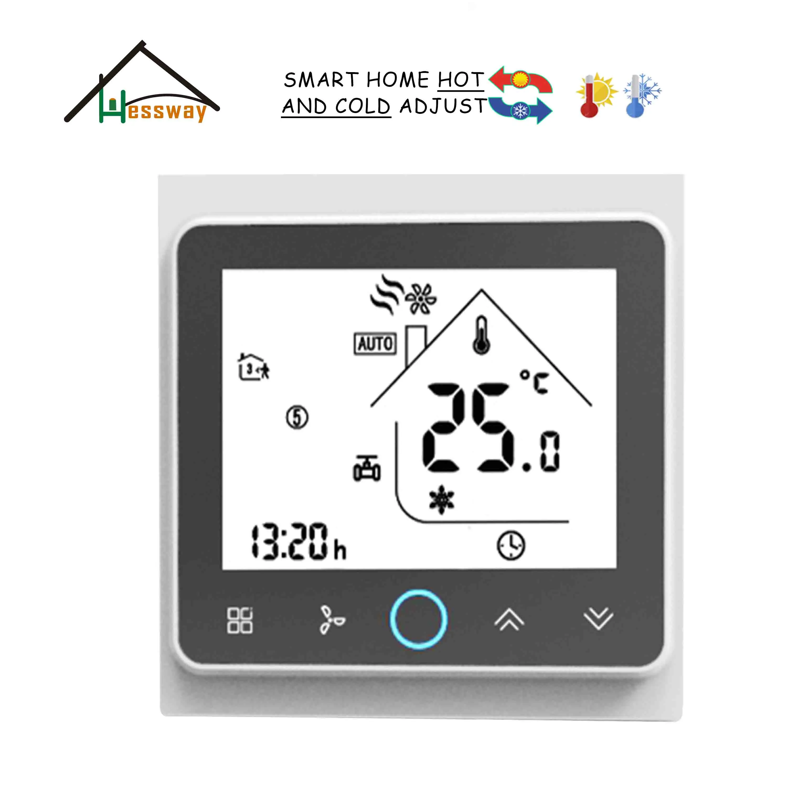 HESSWAY central air-conditioning thermostat temperature control switch panel for 2Pipe 4P