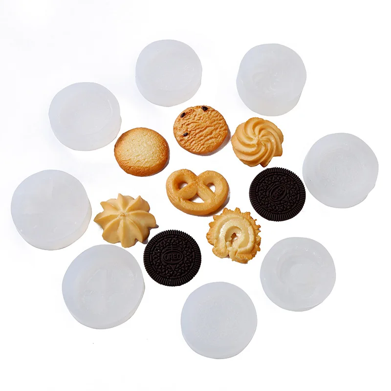 SNASAN Silicone Mould Cookies Biscuits Cracker UV Epoxy Resin Silicone Mold Star Decoration DIY Pendant Jewelry Making