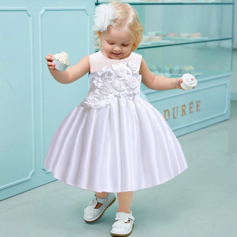 Vestido de verano de Navidad para bebé, vestido de cumpleaños para