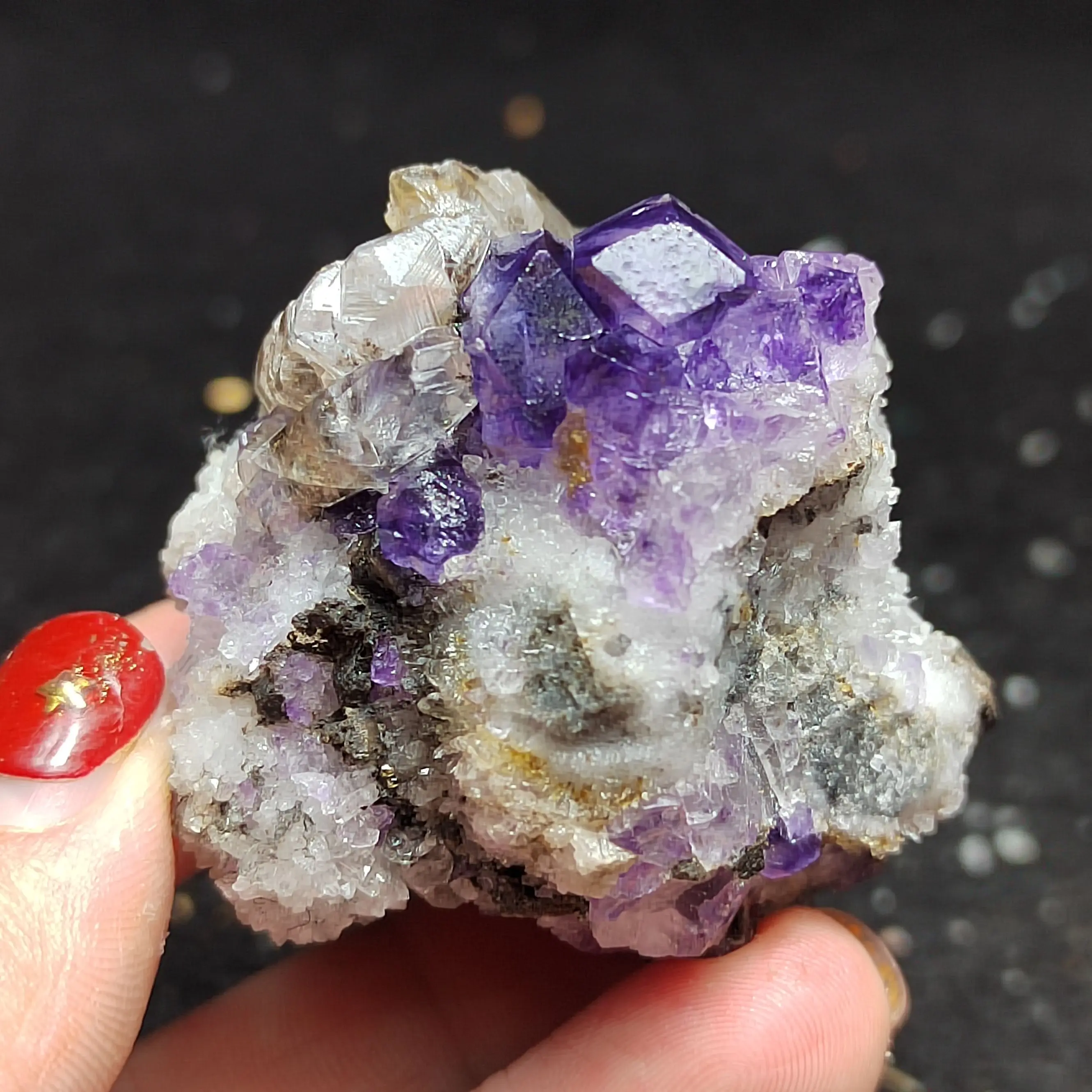 

87.7gNatural rare Tanzanian blue purple fluorite mineral specimen stone and CRYSTAL HEALING CRYSTAL QUARTZ GEM home decoration