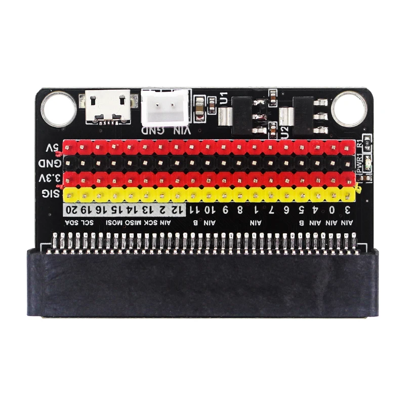 BBC Micro: bit V2 GPIO Expansion Board DIY3.3V 5V Adapter IO GPIO Breakout Microbit for Teenagers Learning Graphics Programming