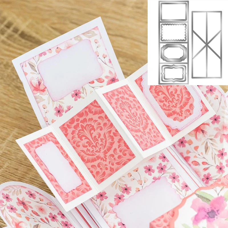 

Twist & Pop Mechanism Pop-up Box Metal Cutting Dies DIY Card Album Photo Making Scrapbooking Crafts Stencil New Die Cuts 2021