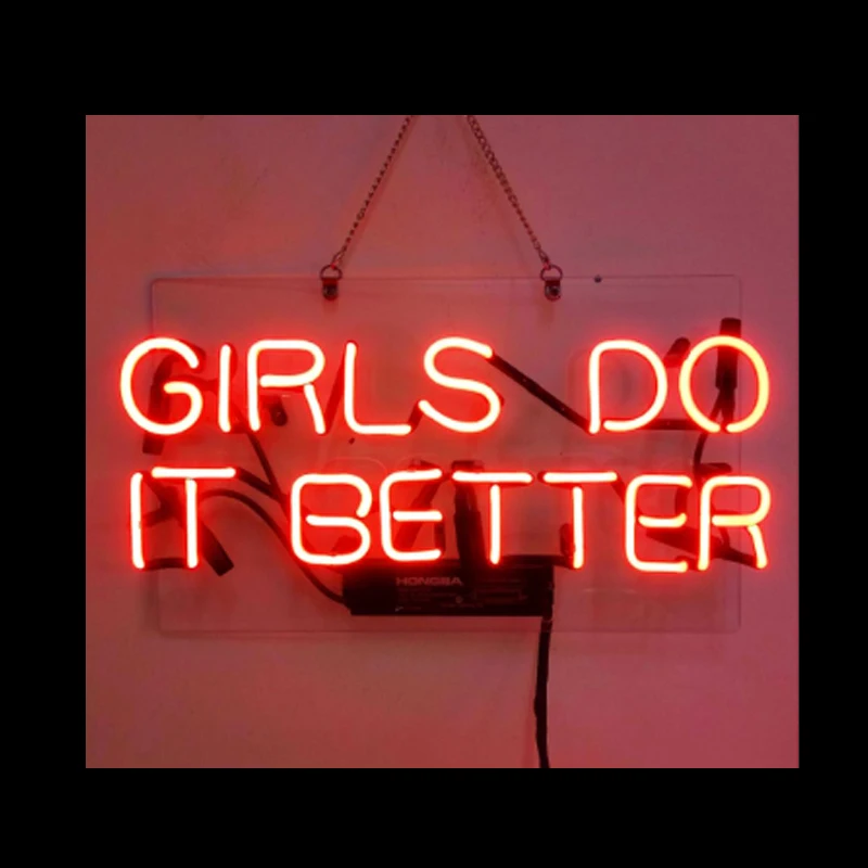 

GIRLS DO IT BETTER Neon Sign Custom Handmade Real Glass Tube Store Home Bedroom Decoration Aesthetic Room Decor 14"X8"