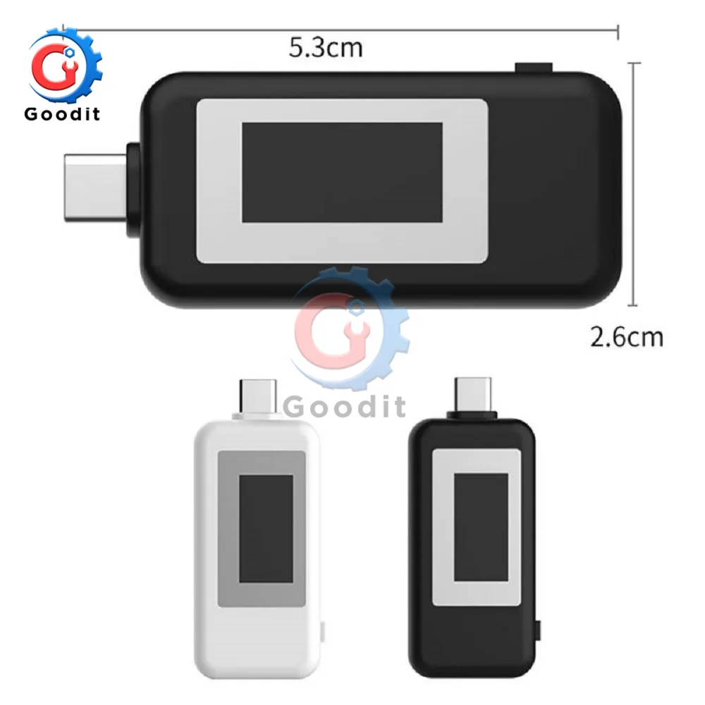 Testeur de tension de courant numérique LCD USB de type C, voltmètre de compteur de puissance, chargeur de capacité, 5V, 9V, 12V, 24V, 30V