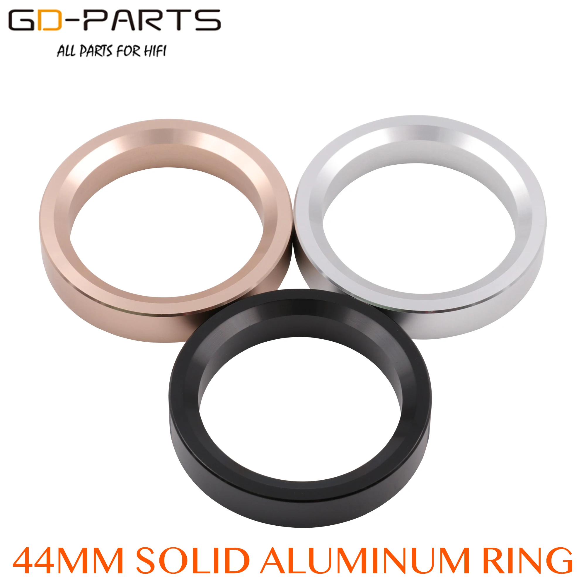 44*34*8mm obrabiane pełna podstawa aluminiowa pierścień wzmacniacz lampowy dekorowanie koło podkładka dla rocznika Hifi Audio 6SN7 CV181 6SL7 6N8P