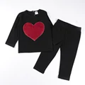 conjunto de corazones color borgoña