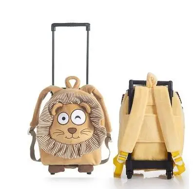 Kids Little Trolley backpack Bag for Girls School wheeled backpack bag Children Trolley school Rolling backpack bag  with wheels