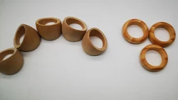 10pcs per lot unfinished wooden finger rings can mixed 2 shapes