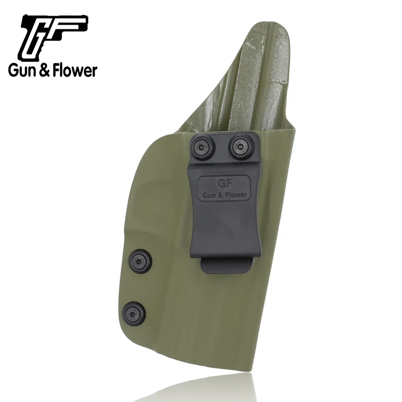 Gun&Flower Inside Waistband Carry Kydex Gun Holster of Sand Color for Right Hand Use Fits for CZ 75 P10C