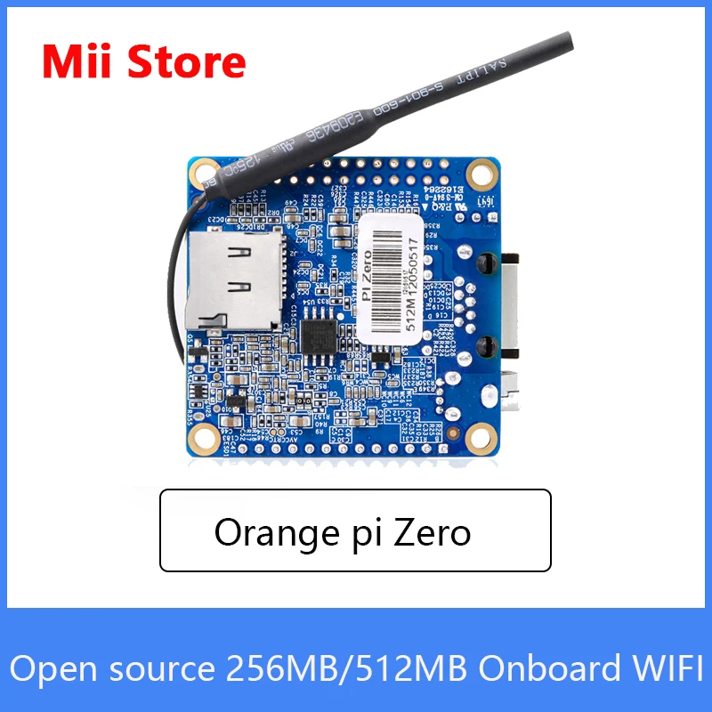 Orange Pi Zero-placa desarrollada de 256MB/512MB, Mini ordenador individual de código abierto de cuatro núcleos H3