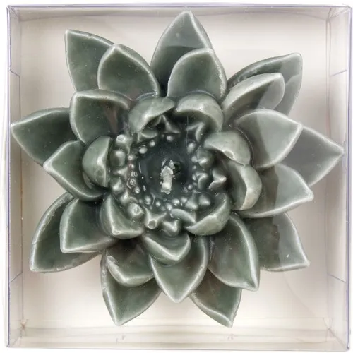 Euro Flora Decorative Lotus Candle 10 X4,5 Cm