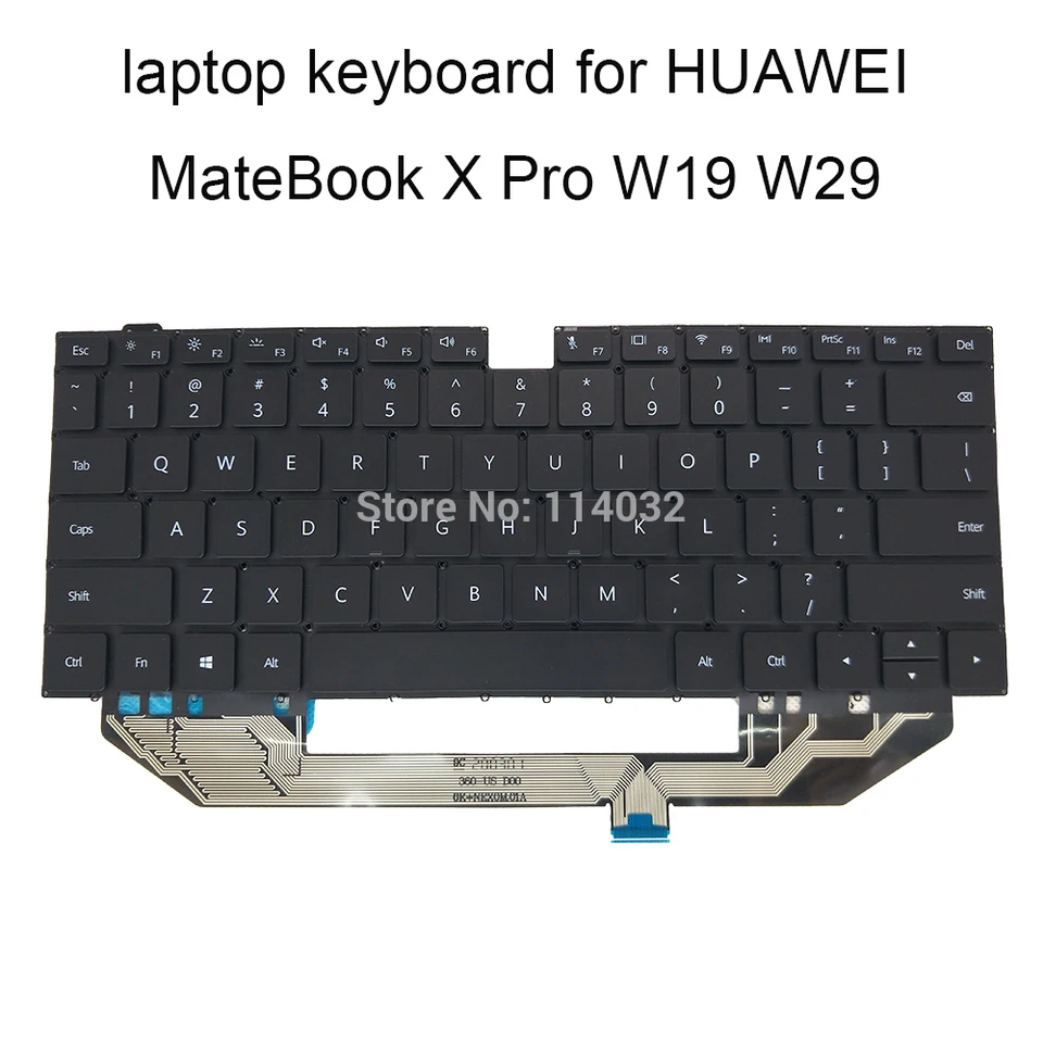 US RU English Keyboard for Huawei MateBook X Pro MACH W19 W29 W19B