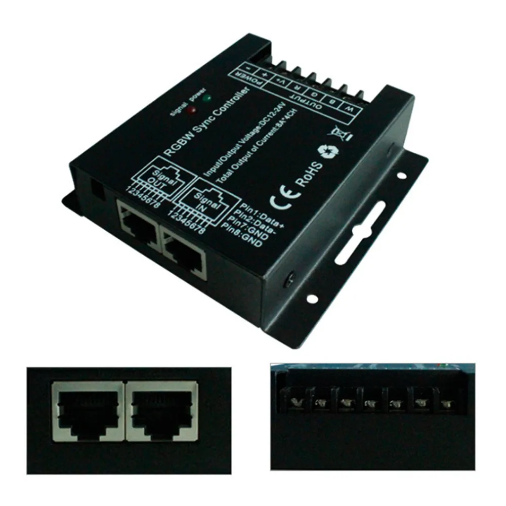 Touch Panel RGB RGBW LED Sync Controller Dimmer DC 12V 24V 16 modalità Wireless RF Remote Switch Controller per luci di striscia a LED