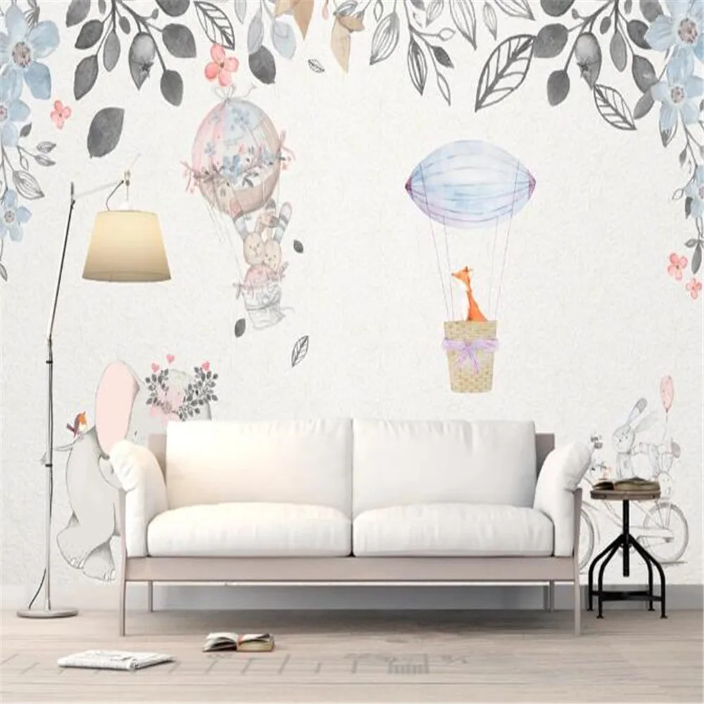 Milofi custom large wallpaper non-woven wall covering mural European-style hand-painted rural wind TV background wall