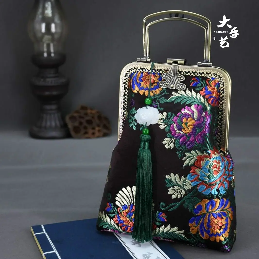 Spring Flowers Fringe Vintage Fashion Bag Shell Lock Bags Chain Women Shoulder Crossbody Bag Bags Women\'s Handbags Purses