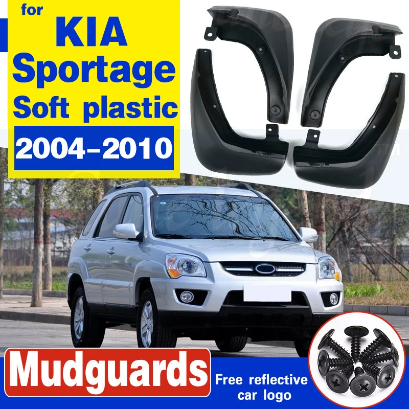 Car Front Rear Mudguards For KIA Sportage W/O  2004 2005 2006 2007 2008 2009 2010 Cladding Mudflap Accessories Fenders