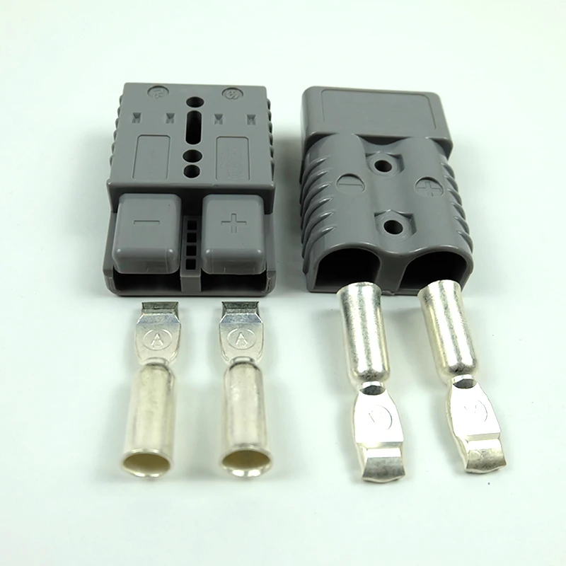 Prise de batterie allergique rapide, connecteur rapide, prise d'alimentation, treuil, allergique, gris, rouge, câble métallique Max 1AWG, 175A, 600V, 2 pièces