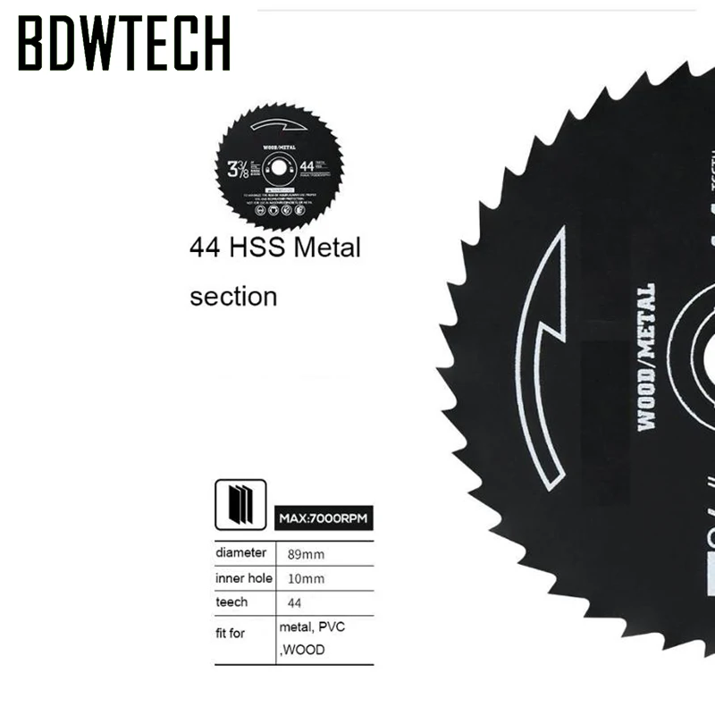 Free shipping 89MM Saw Blade for BDEWTECH BTC01 circular Saw  89x10mmx24T Free Return