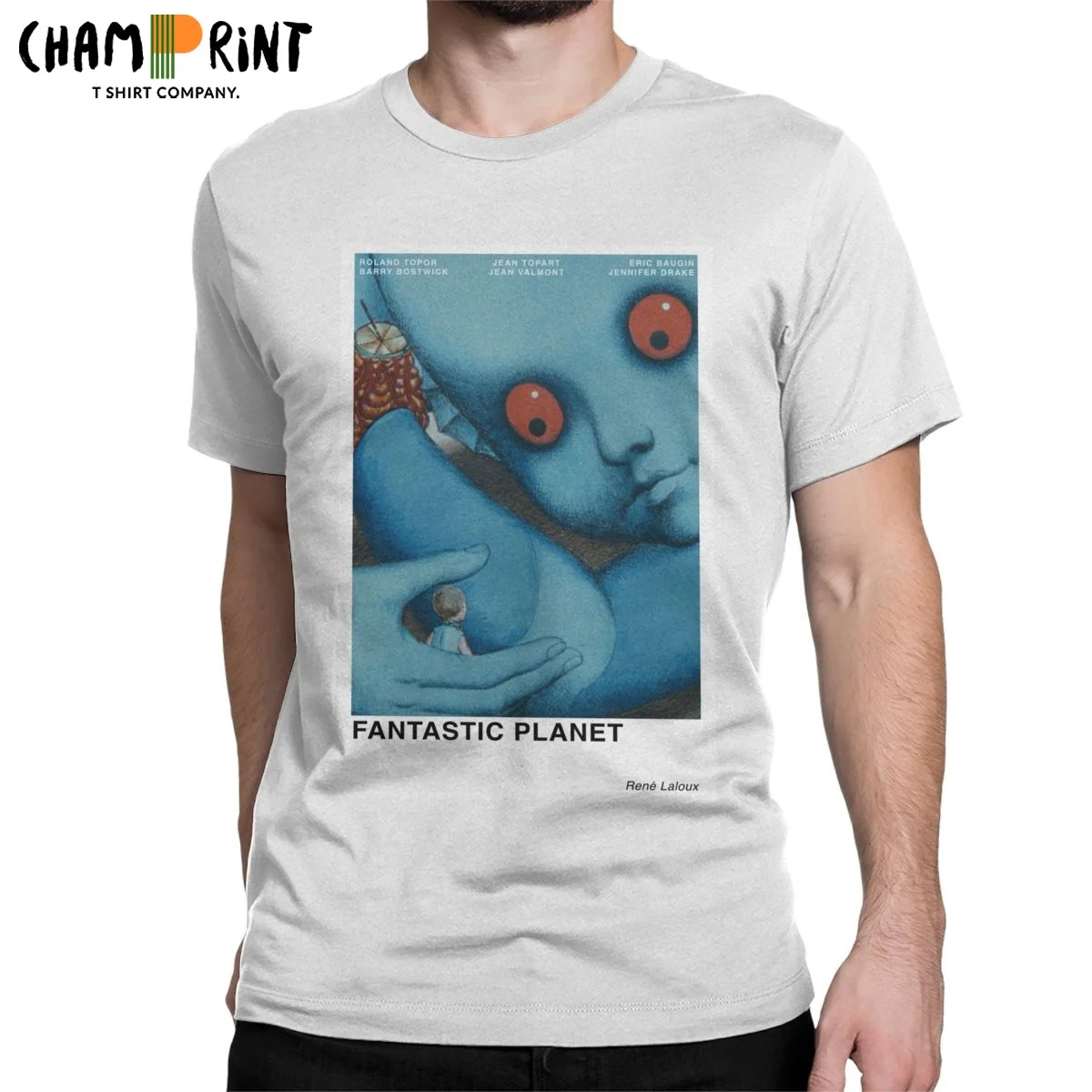 Fantastic Planet T-Shirts Men La Planete Sauvage Space Casual 100% Cotton Tee Shirt Crewneck Short Sleeve T Shirt