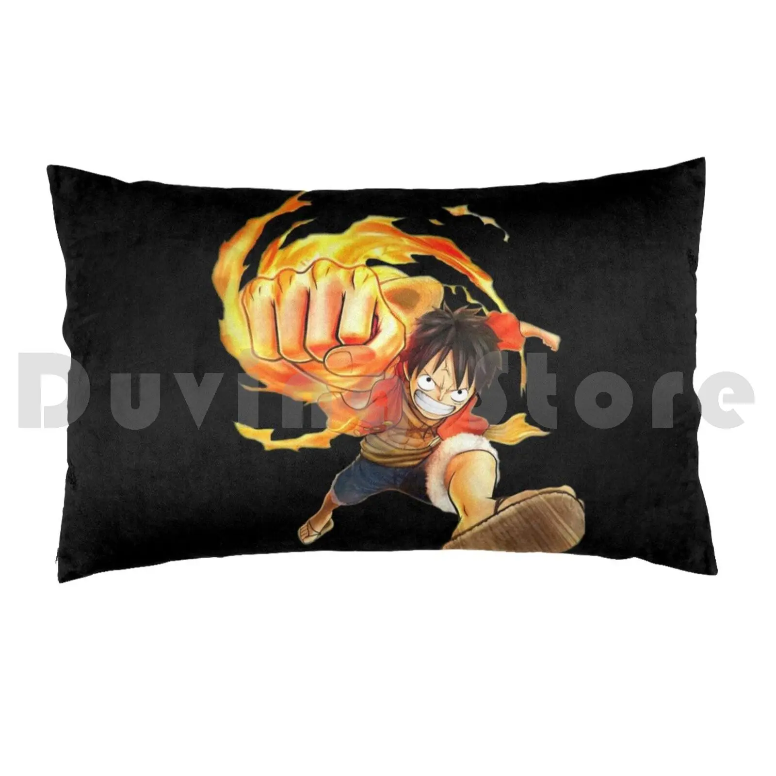 Angry Luffy Shirt Pillow Case 20*30 Inch Luffy Anime Zoro Manga Nami Usopp Chopper Pirates