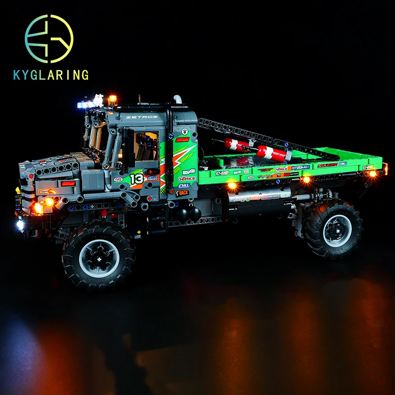 Kyglaring Led Lighting Set DIY Toys For Technic 42129 4x4 Zetros Trial Truck (Not Included Building Blocks)