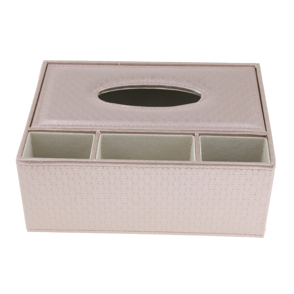 PU-Leder Tissue Box Cover, Serviette Fall, Halter Organizer, Dekor