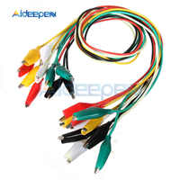 10Pcs 50cm Alligator Clips Wire Testing Leads Kit 5 Color Mixing Double-ended Crocodile Clips Cable Alligator Clips Wire Testing