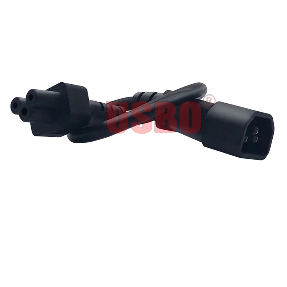 サーバー電源ケーブル,iec320 c14からc5までの延長コード,黒,0.2m,0.6m,1.8m,3.0m,pvc