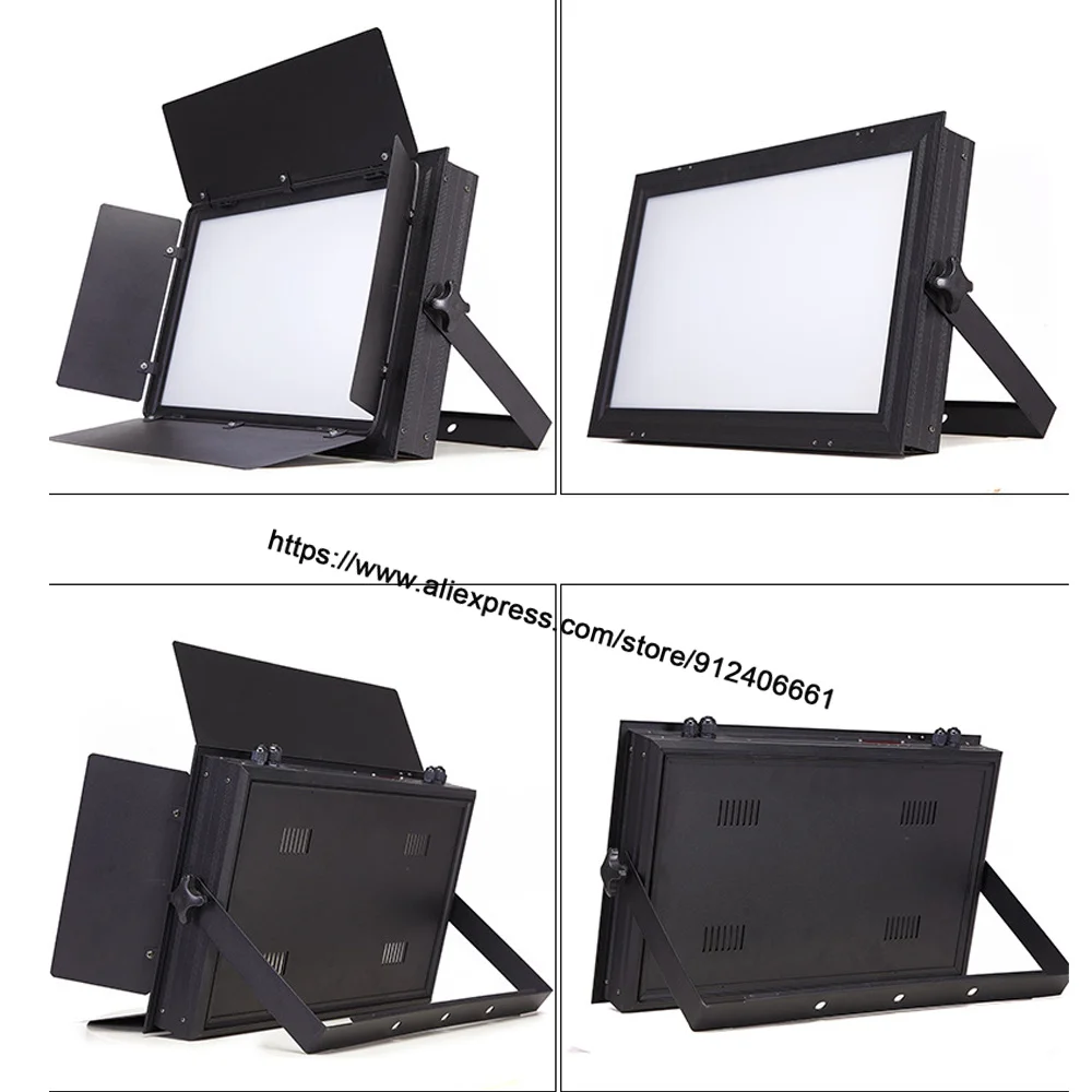 LED 150W Tri Color Soft Light DMX512 Control Cold and Warm White Photography Surface Light Conference Room Studio TV Station